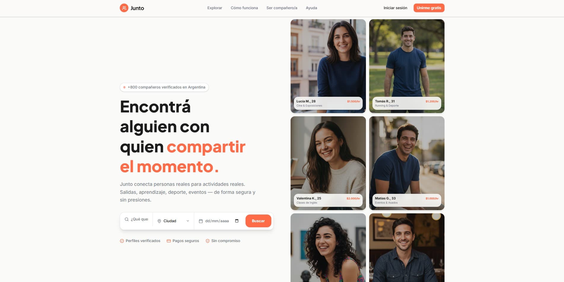 Junto | Alternativa a Rentafriend